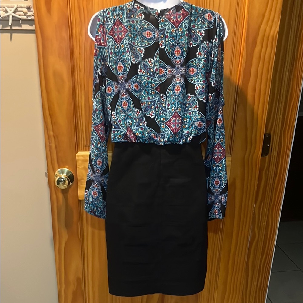 Nicole by Nicole Miller Slit Sleeve Dress - Picture 9 of 12